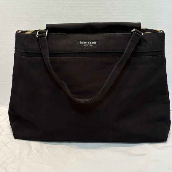 kate spade new york Handbags - Vintage 90s Y2K Kate Spade Black Silk Original Classic Shoulder Bag Purse